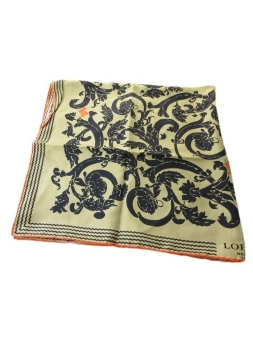 Loewe Scarf Silk 100 Floral Beige